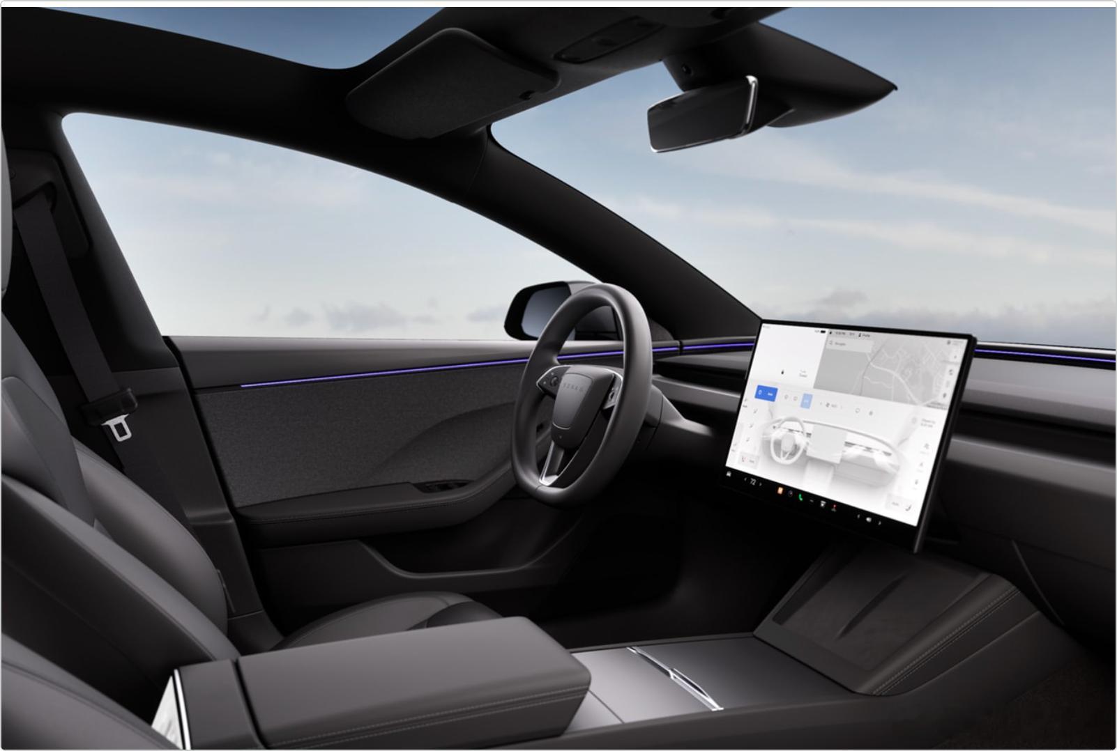 今天上午毫无预兆，特斯拉突然发布了 Model 3 更新，并且已经在特斯拉中国官网上架了新款 Model上一代的 Model 3 于 2023 年发布，距今已经三年了。😯
对比来看，今年的新 Model 3 主要有以下三个升级点。第一，全系升级为 16 英寸高清触摸屏，上一代为 15.4 英寸。同时，分辨率从 1920×1080 提高到  ​