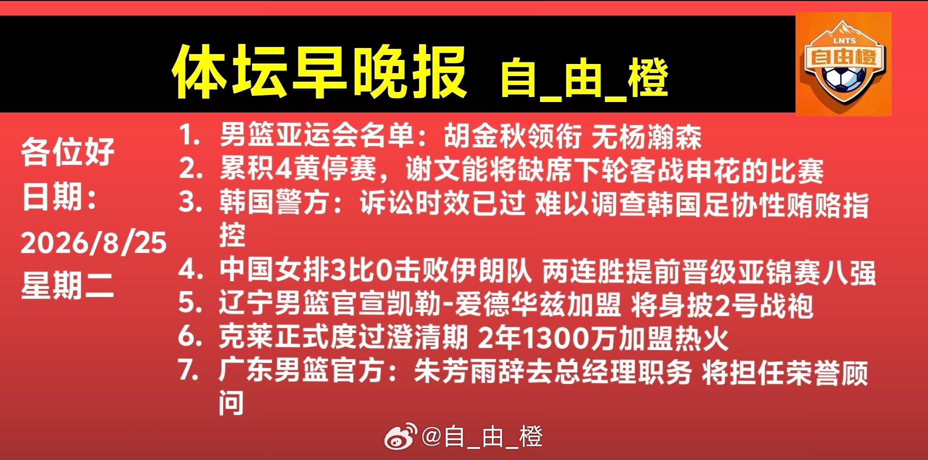 🌐《自由橙足球早报》 08.25 周二➭切尔西3-2富勒姆，帕尔默...
