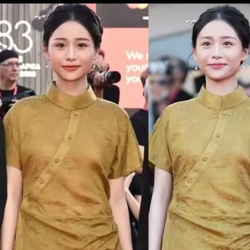 肠粉店捞出来的素人，往威尼斯红毯中间一站，让内娱的精修脸都黯然失色。
9月8号，《给阿嬷的情书》在威尼斯办放映会。王晓慧穿了件国产品牌的中式立领长裙，没浓妆没高定，朴素得像走错了片场。
她本职是汕头插画师，非科班，当初在肠粉店被导演撞见，直接拽去演了青年叶淑柔。
片子里那场扛旗回眸，被大家奉为