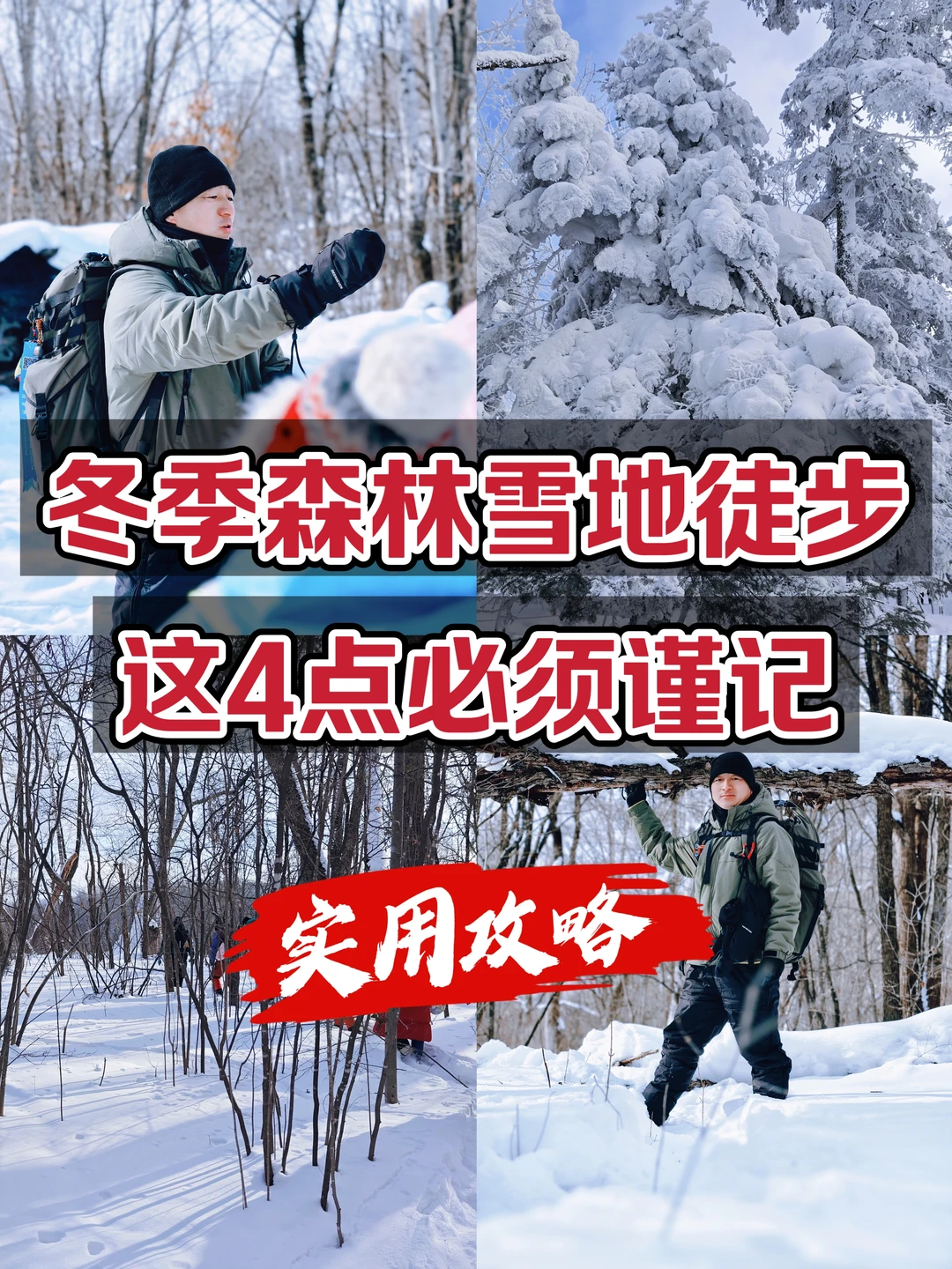 冬季森林雪地徒步，这4点必须谨记！