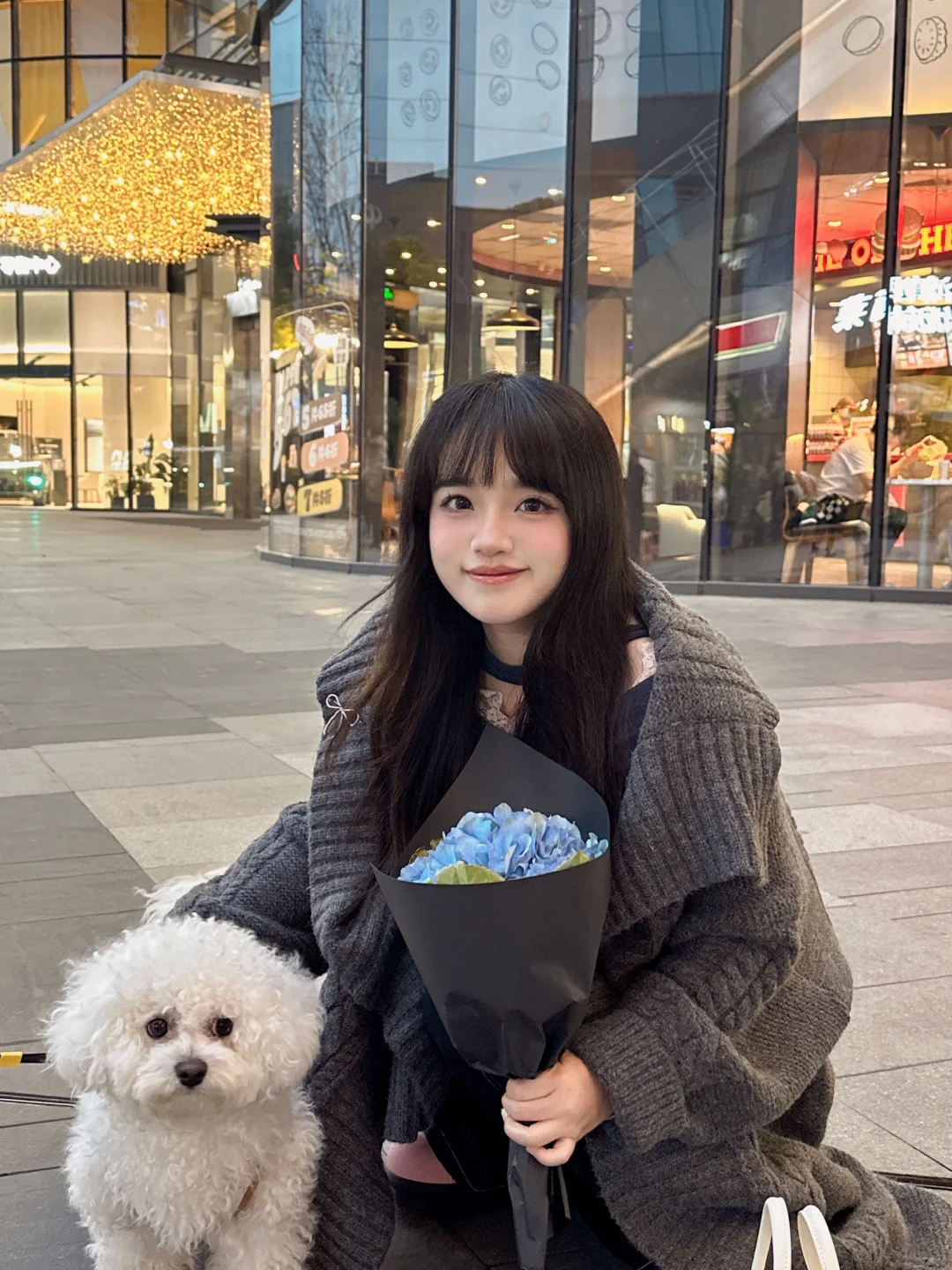 今天cold cold的☁️小狗萌萌的🐶汪汪～