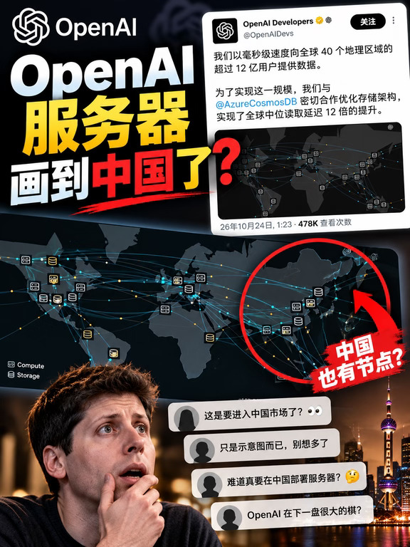 OpenAI服务器画到中国了？