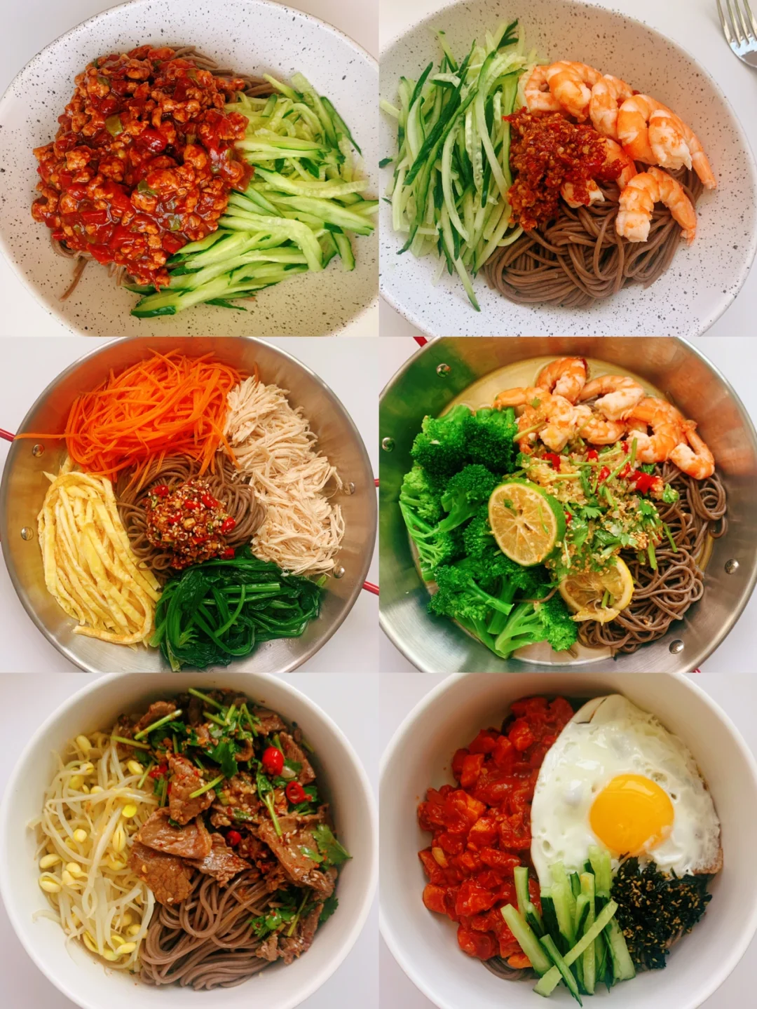 ㊙️一周低脂低卡荞麦拌面分享❗荞麦面新吃法