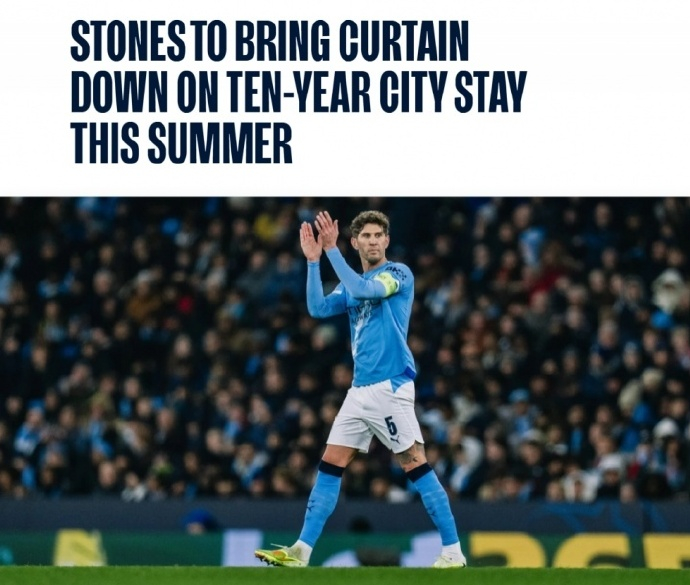 曼城官方宣布，31岁的英格兰后卫斯通斯将于赛季结束后离队。此前曼城已经...