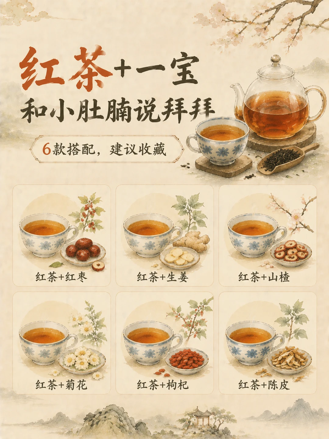 红茶➕一宝，和小肚腩说拜拜
