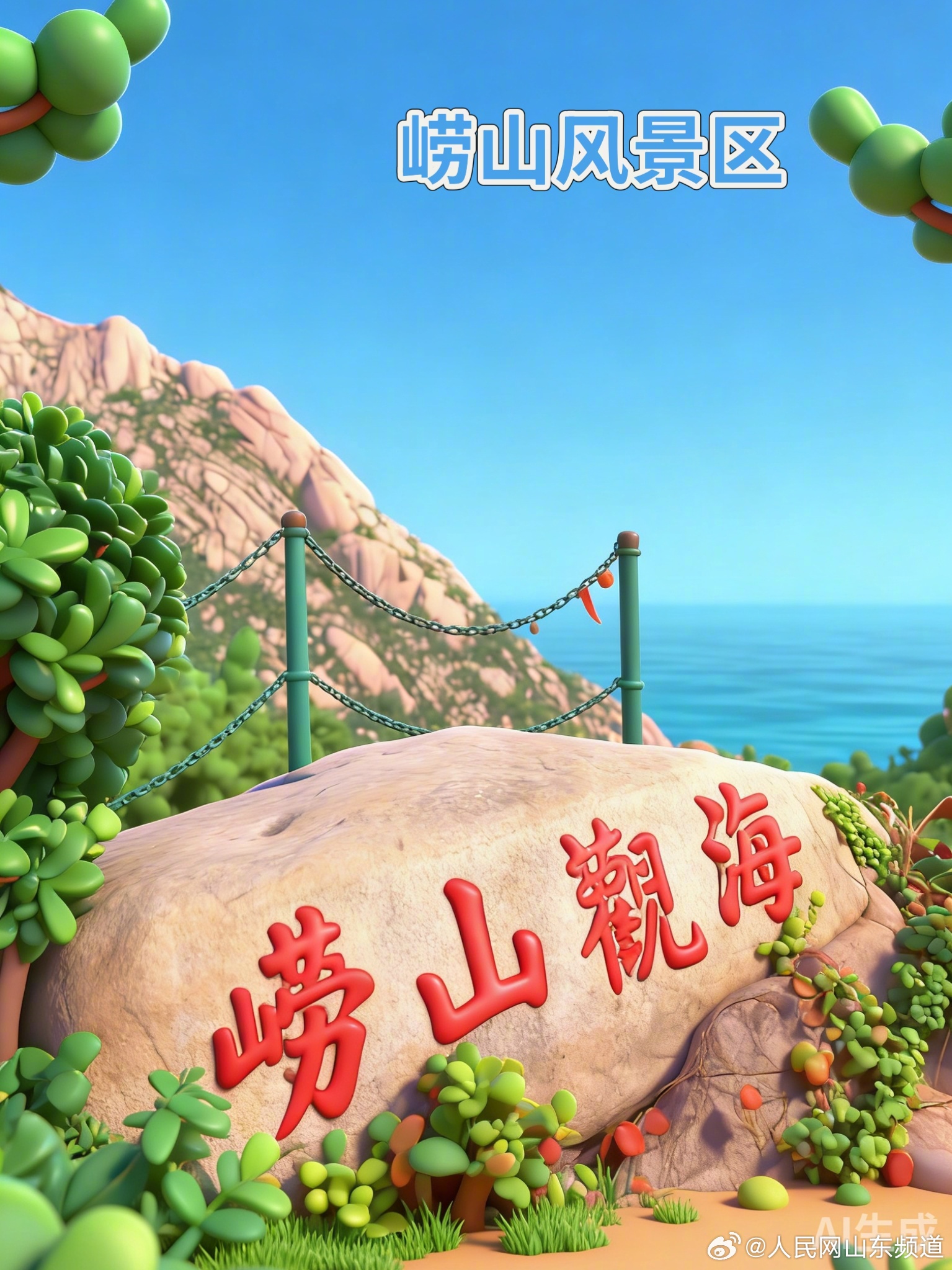 【“十五五”·瞰齐鲁｜AI一键解锁青岛“恣儿”生活】
红瓦绿树碧海流，山海相拥韵悠悠。AI带你一键解锁岛城的浪漫美好：崂山仙峰叠翠、山海壮阔，栈桥回澜阁卧波迎鸥、风韵百年，台东夜市恣儿街人声鼎沸、烟火升腾，青岛啤酒博物馆醇香四溢、文脉绵长。
找个地儿坐定，敞开造：哈一口清冽爽口的青岛啤 ​