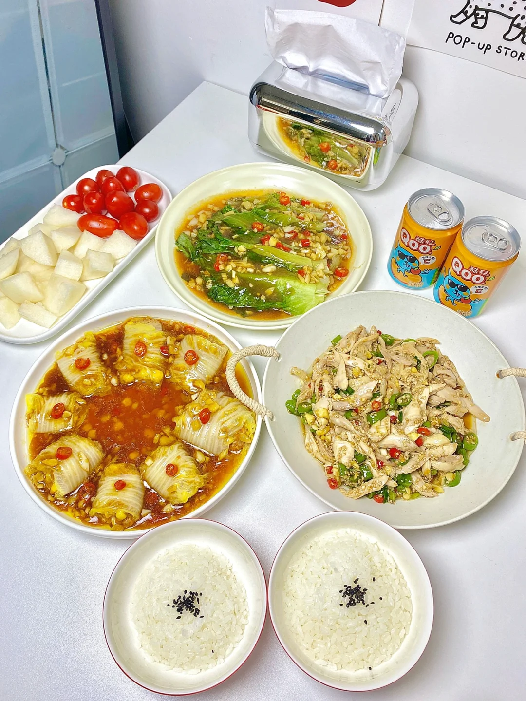 两人食｜椒麻手撕鸡🔥翡翠白玉卷 太爽口了❗️