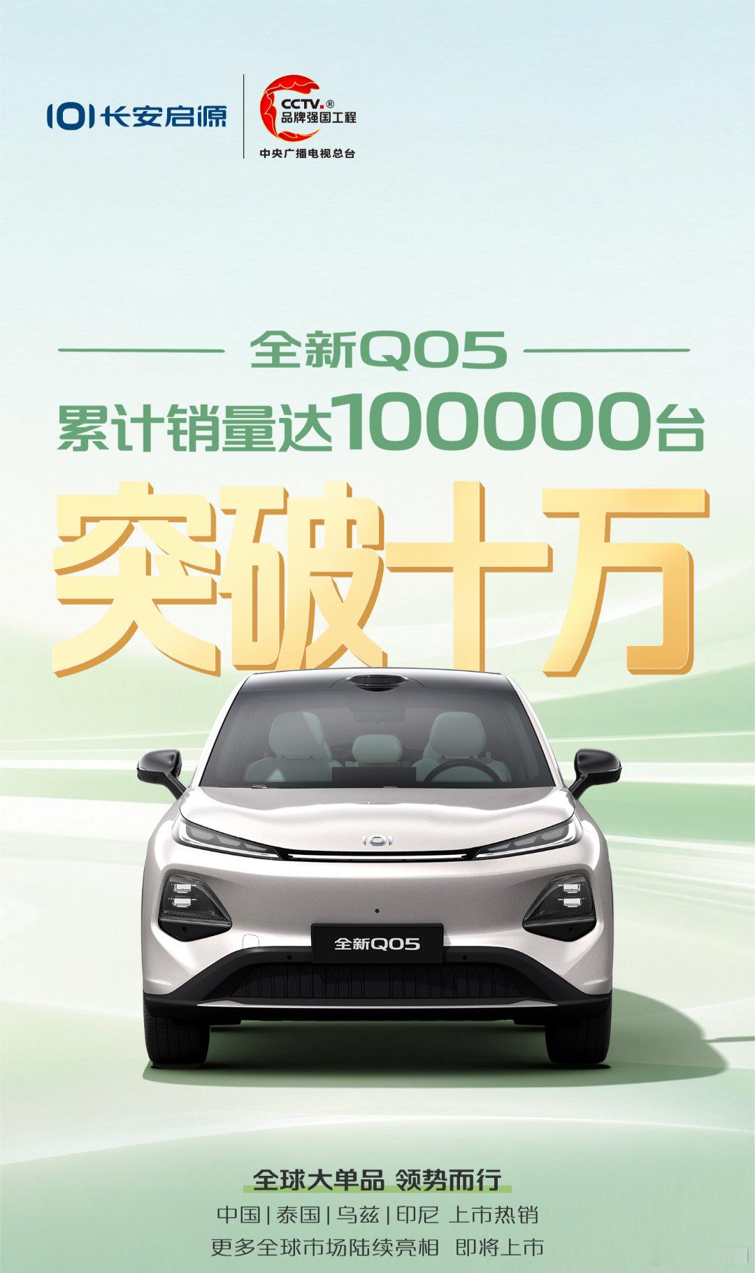 破十万｜四连冠｜增速TOP1
全球都市精品纯电SUV #央企新能源冠军选启源#长安汽车# ​