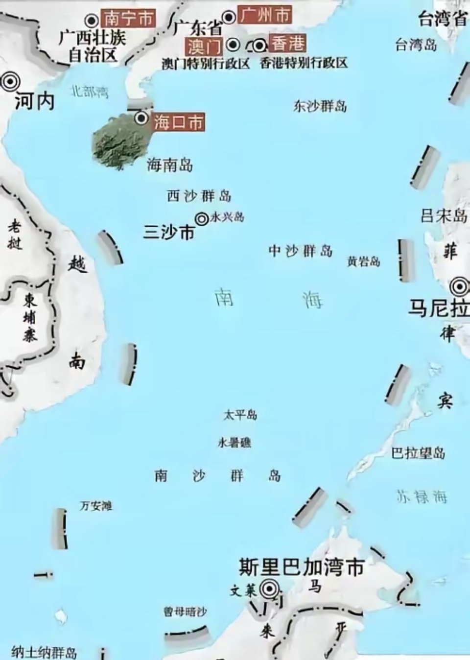 “菲猴子”！不懂地图，发一个给你看看，中国的南海就是这样子，几千年的中华历史文明，世界有据可查，黄岩岛是中国的，看明白了，别再异想天开，受人挑唆，美国帮不了你，日本想让你当替死鬼，折腾无用，安分点吧！不然会吃苦头的，中华礼仪之邦，没你这号的，不讲道理，瞎胡闹。
     好好看看地图， ​