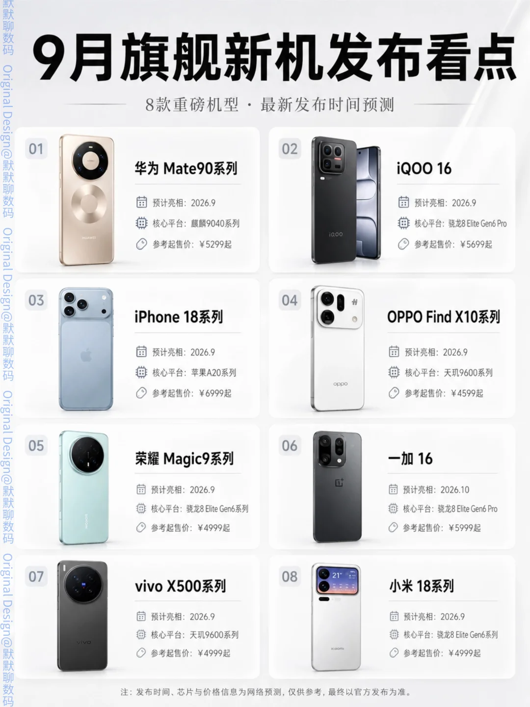 8款新机9月集中发布⚡有你想要的吗