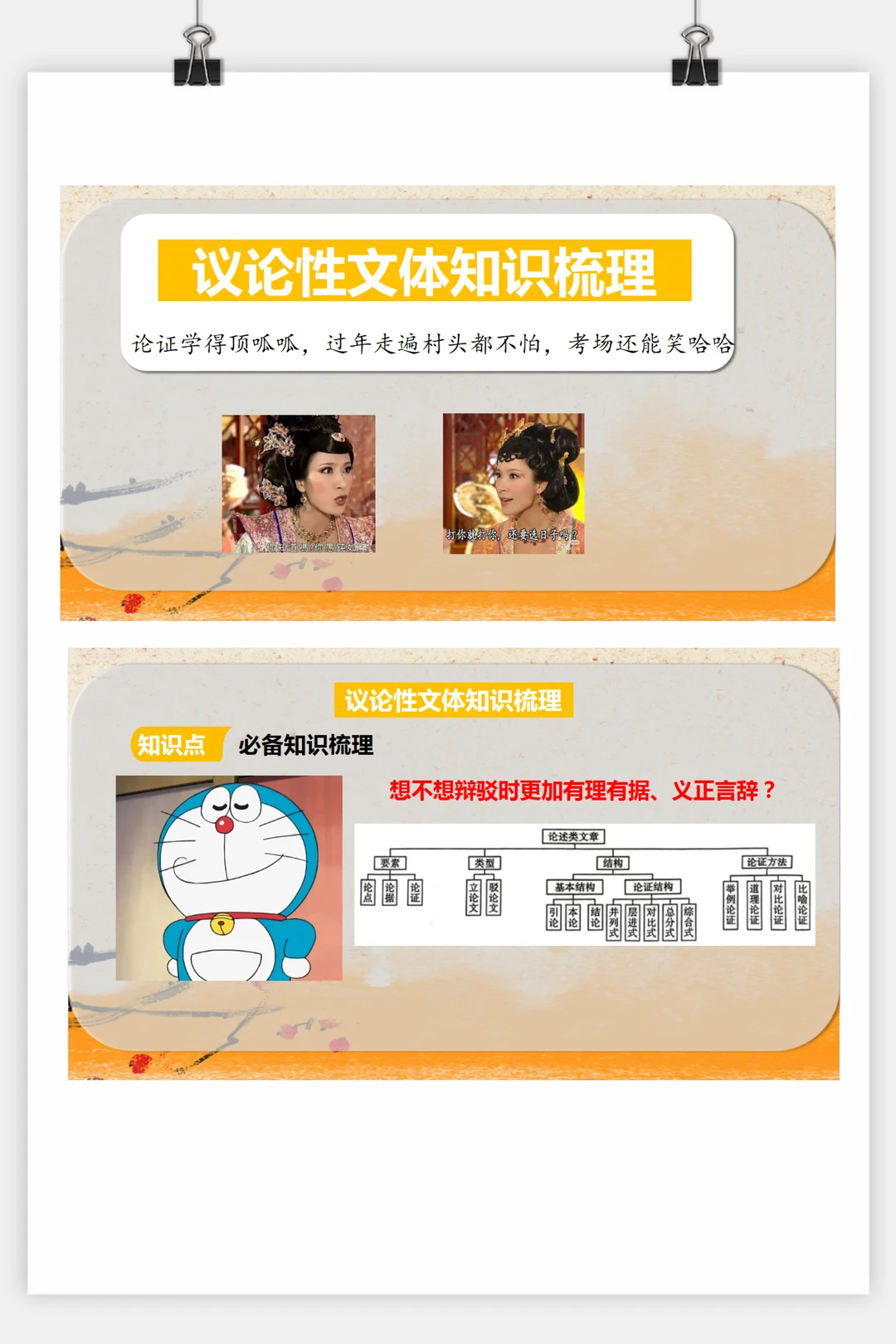 议论文文体知识梳理