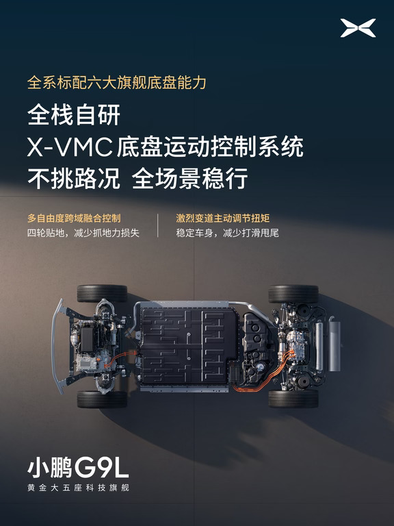 硬核❗小鹏G9L标配百万旗舰底盘能力