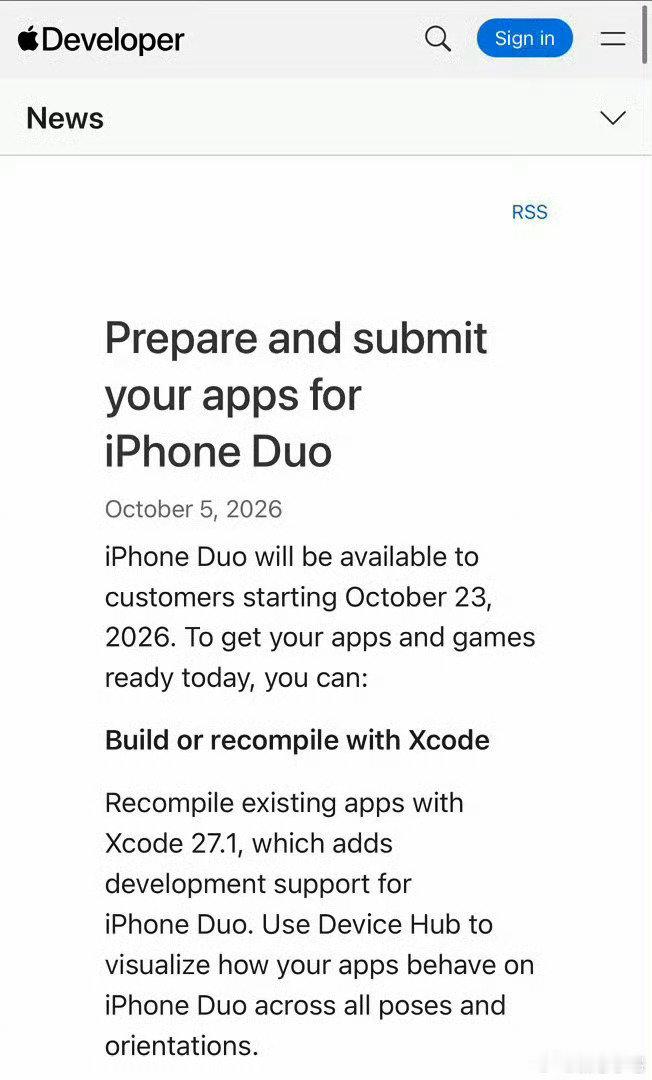 #iPhoneDuo 强制适配#利用 App Store的唯一入口垄断，强行卡审核的规矩，让全球几百万开发者给自家新硬件抬轿子。

其实苹果一直是这样，之前灵动岛也是强制要求适配，所以用户来说体验更好。真的是教科书级别的“苹果式霸权”，不服不行[666] ​