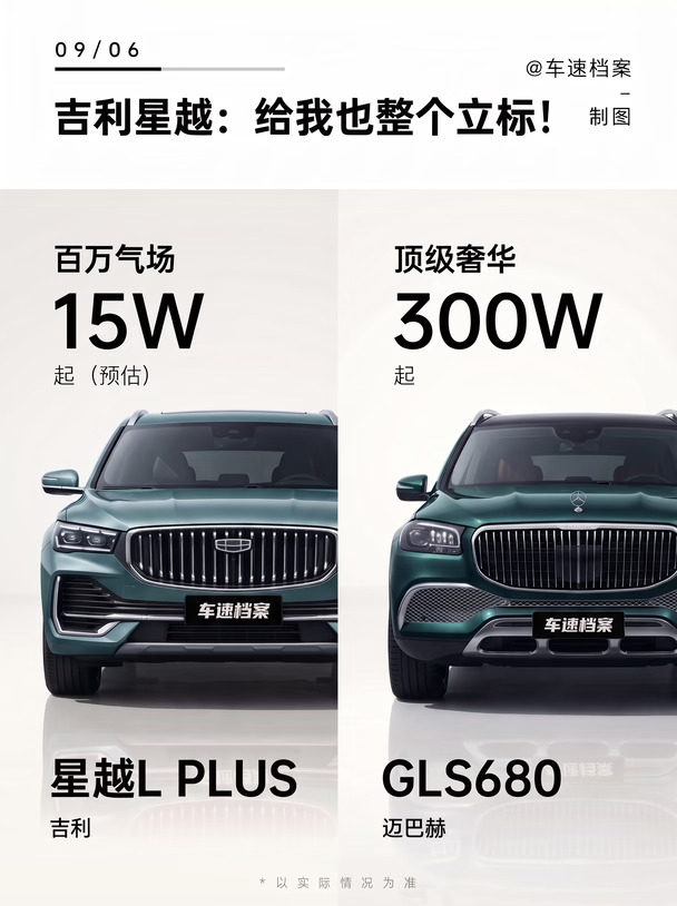 远看迈巴赫 GLS？近看星越 L PLUS！