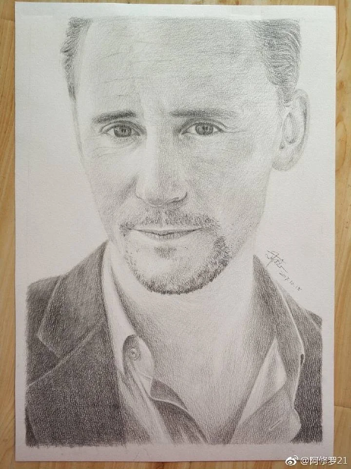 素描，抖森