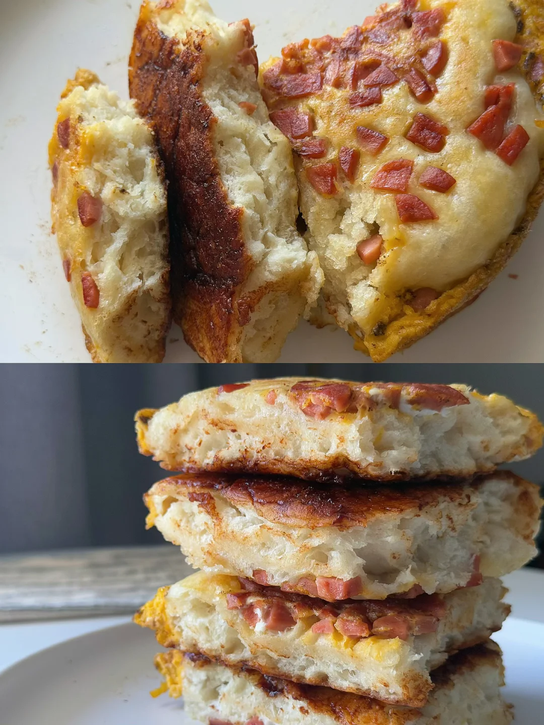 神仙早餐｜中式早餐就是最钓的🐮鸡蛋发面饼