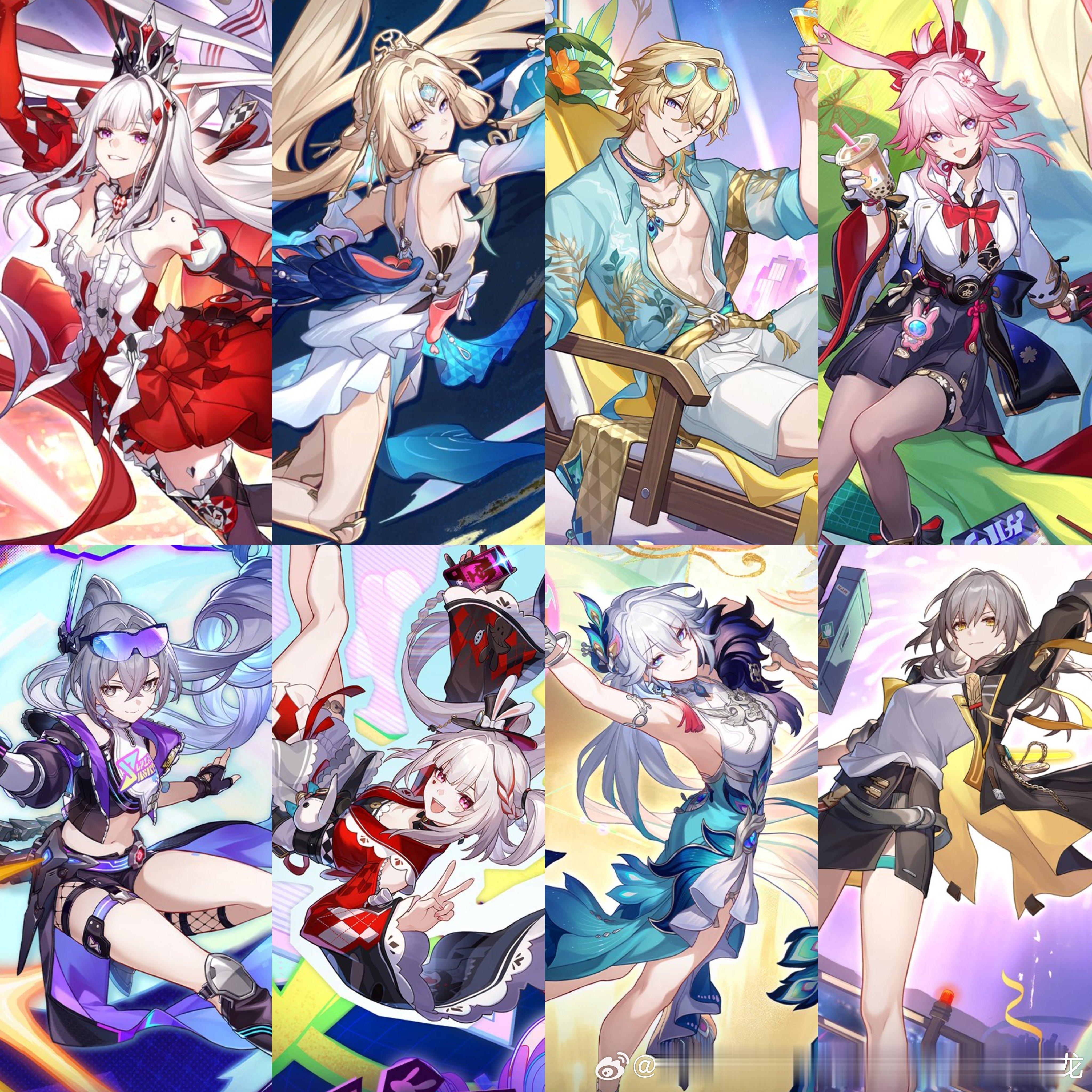 崩坏星穹铁道[超话]星穹铁道星神阿哈崩坏星穹铁道星穹铁道日常 至此欢愉大军又添一员，目前的欢愉阵容，大家都有哪位角色了~！ ​​​