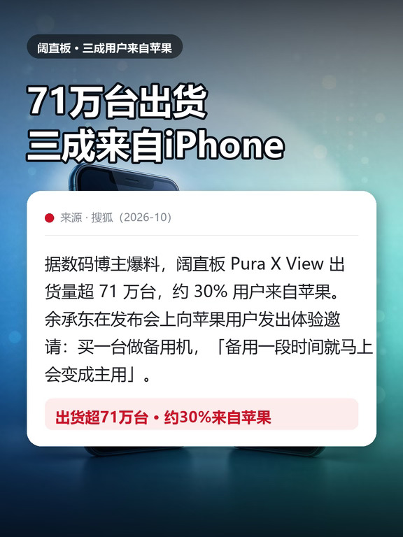 三成iPhone用户换了华为，为什么🤔