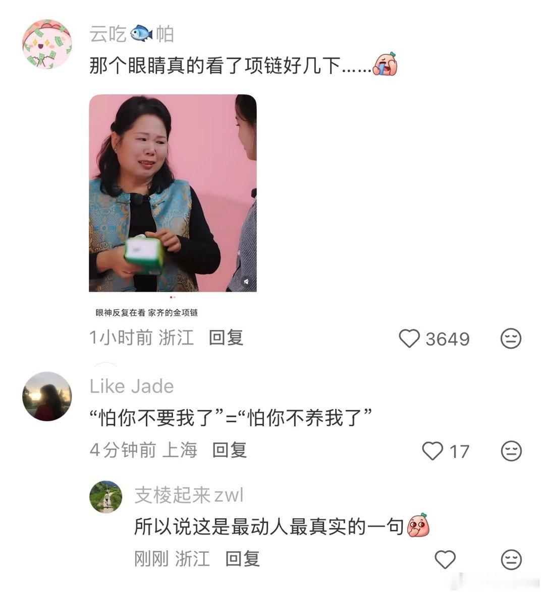 怕大金主跑，没法找理由让张家齐供养她。虽然把张家齐丢到国家养，还是演戏让网友心疼她，网络暴力让张家齐认错，继续无理由当提款机。 ​