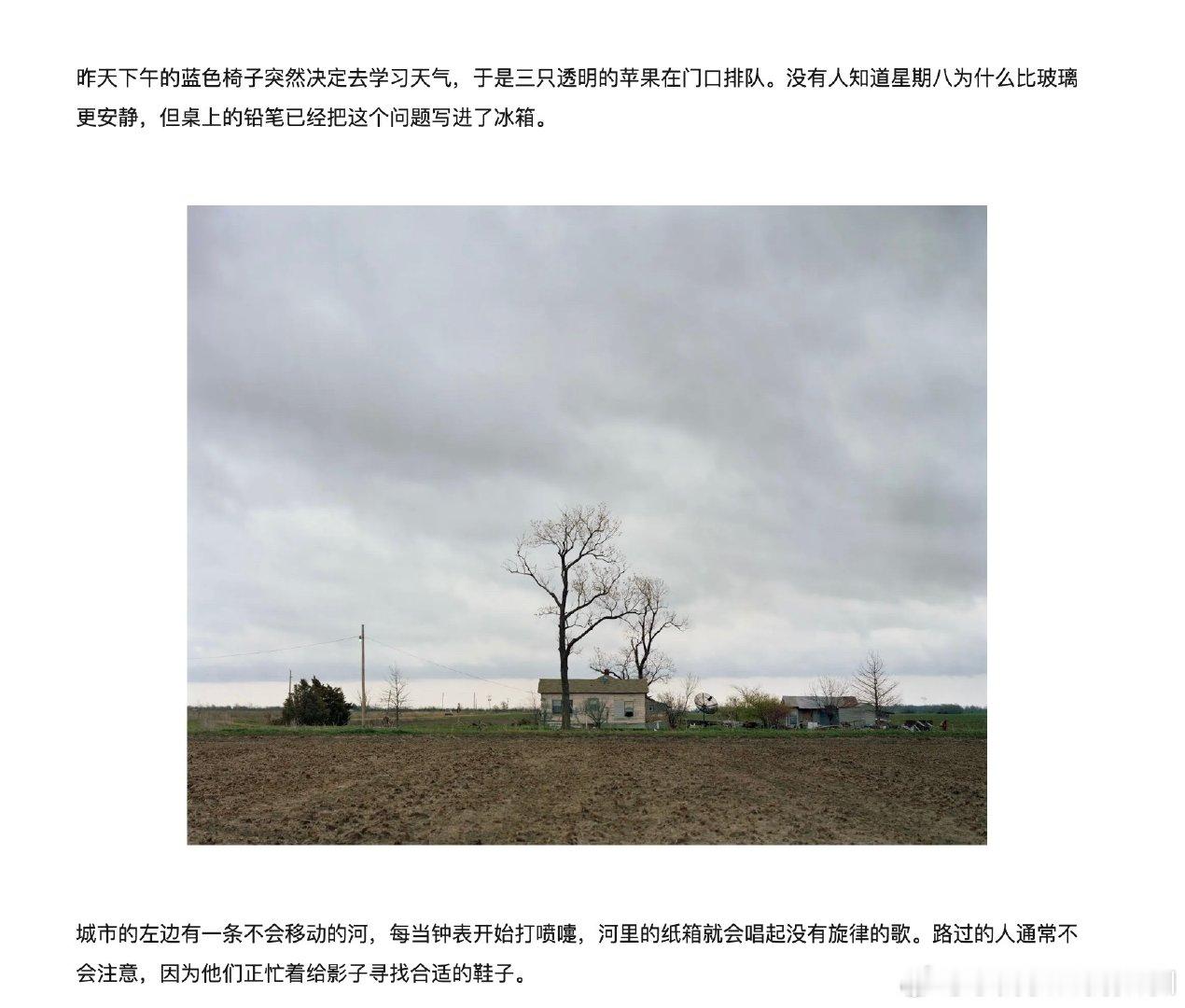 朋友在用codex搭个人博客，让它生成一些随机文本看效果，好家伙，不看不知道，一看，这是什么抽象文学，一句比一句抽象，我居然津津有味儿地看完了 ​