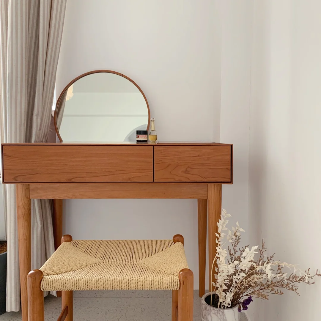 高颜值🌿原木风梳妆台🎀北欧日式都百搭