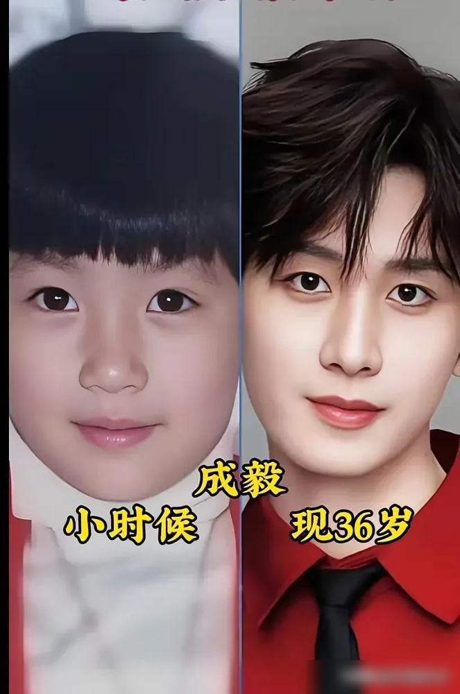 你见过白敬亭小时候穿裙子的照片吗？肉嘟嘟的脸，仰着头冲镜头笑，皮肤白得反光。
网友扒出他婴儿时期那张，穿的还是带花的裙子。谁能想到，当年那个小圆脸，眼睛眯成一条缝，如今长成了清瘦高挑、五官锋利的样子。
脸型直接小了两圈，眼睛反而显得更大，炯得跟能看穿人似的。
都说女大十八变，男的狠起来根本没女