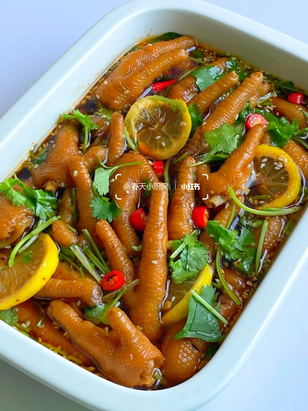 酸辣柠檬鸡爪｜追剧必备零嘴，好吃到吮指