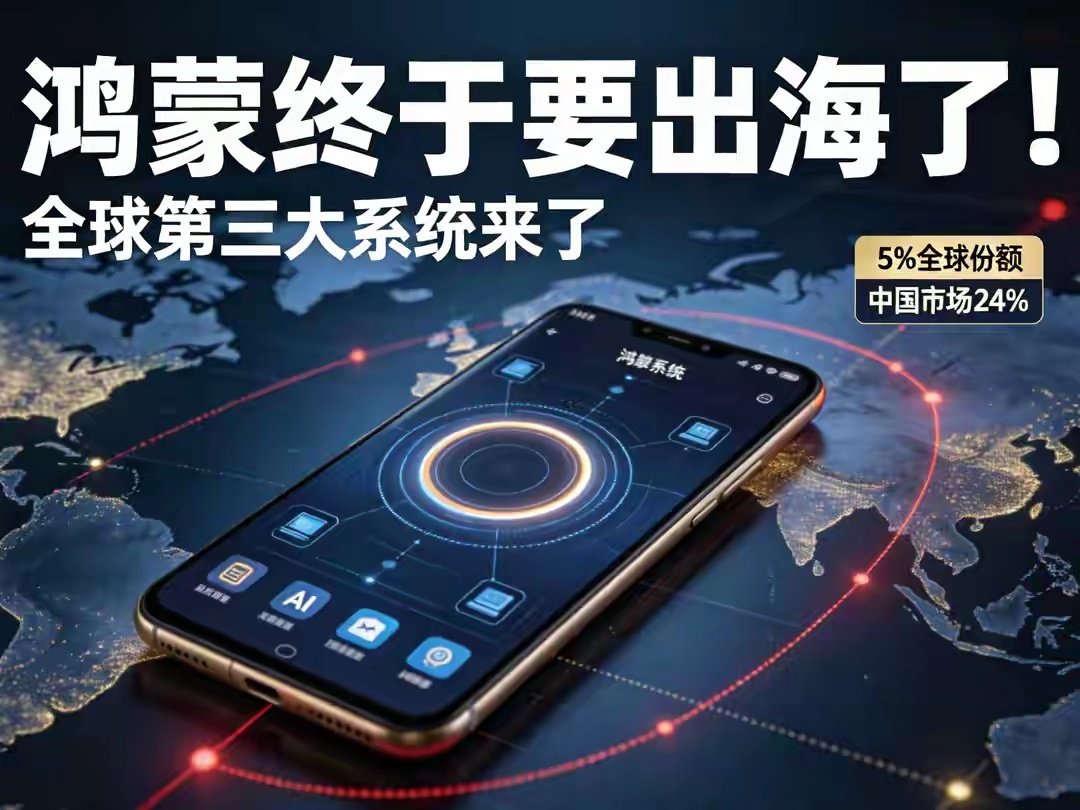 8月28日，深圳。鸿蒙生态大会2026现场，华为轮值董事长徐直军站在台上说了一句话，台下掌声响了很久。

他说：鸿蒙生态真正成功的标志，必然能走出国门，在全球市场占据一席之地。 ​
