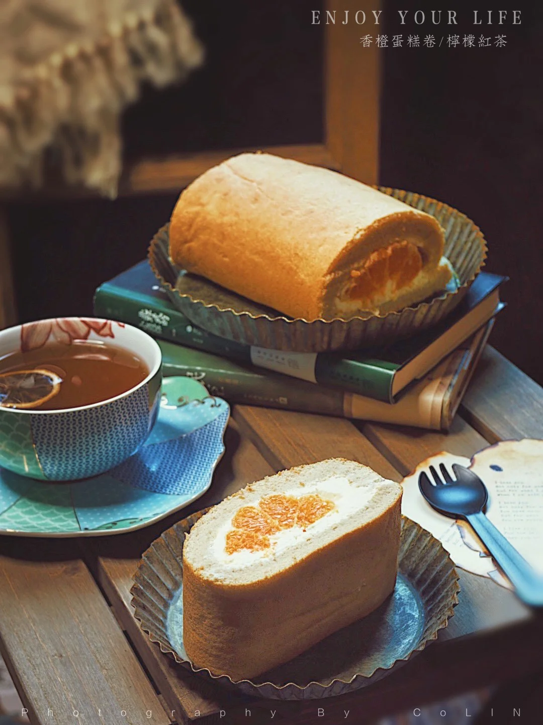 自制松软清甜的红茶香橙蛋糕卷🍊完美不开裂