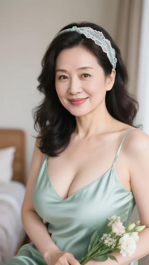 太美啦，48岁的美丽阿姨一定会吸粉无数！