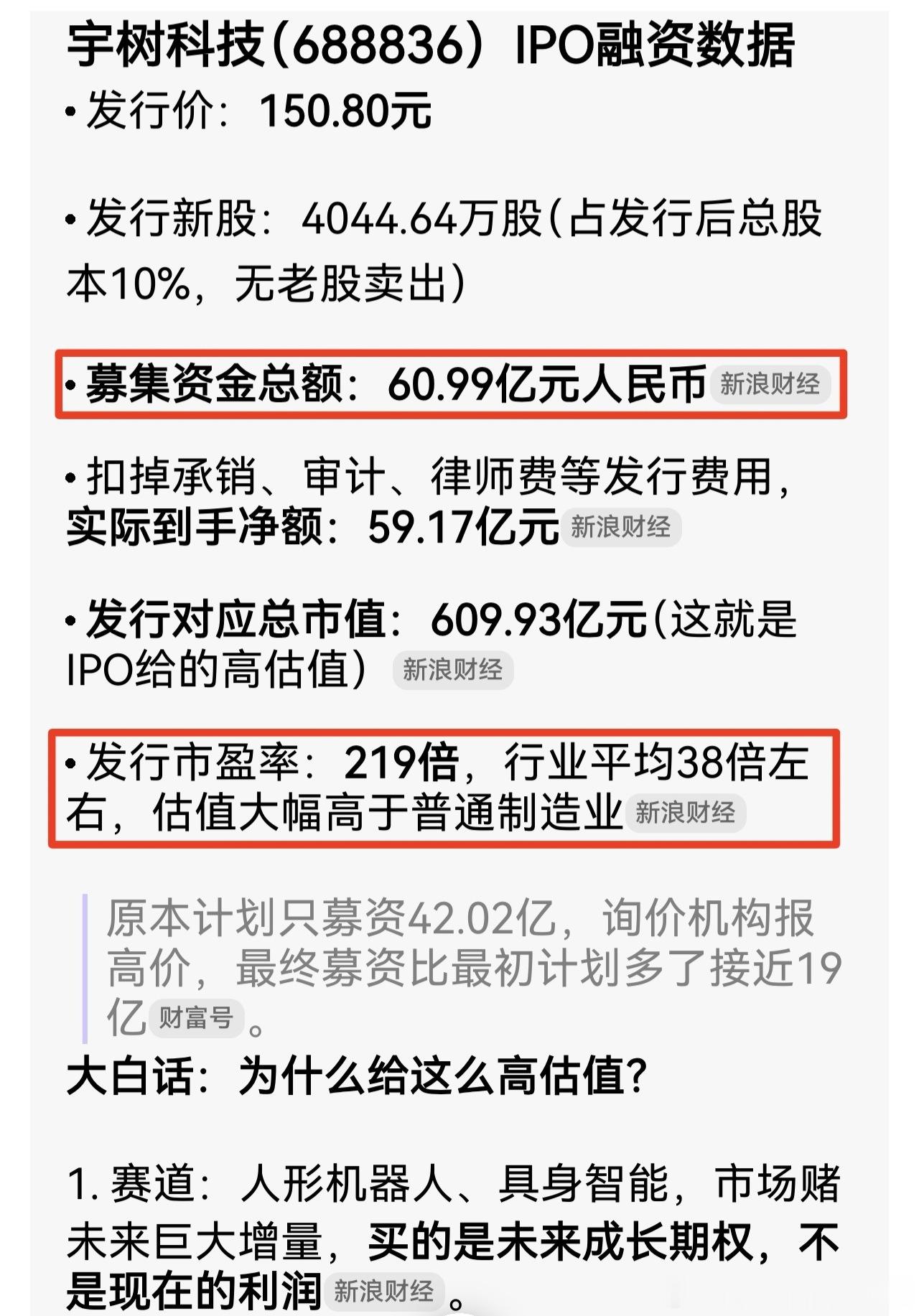 宇树：腿很强，擅长跑跳，科研/表演强，工业还在拓展

优必选：手很强，擅长干活搬东西，B端工业商用落地更早

开盘即是最高点，盛宴开场即是落幕。
爆炒过后，剩下的都是漫长的价值回归。买新不买旧，但新不等于无脑冲。

很多新股，开盘就是一生最高点，狂欢一瞬间，套牢好几年。

情绪可以把股价推 ​