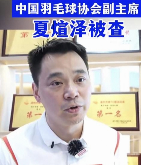 还没等到乒坛大佬的消息，却等到中国羽毛球协会副主席夏煊泽被查
乒坛那边一直没等来啥大消息，倒先刷到羽坛的：中国羽毛球协会副主席夏煊泽，涉嫌严重违纪违法，正接受审查调查。

老球迷对他不会太陌生。悉尼奥运男单铜牌，2003年伯明翰世锦赛男单冠军，巅峰时连续50周男单世界第一，后来做教练又带出过谌龙这一
