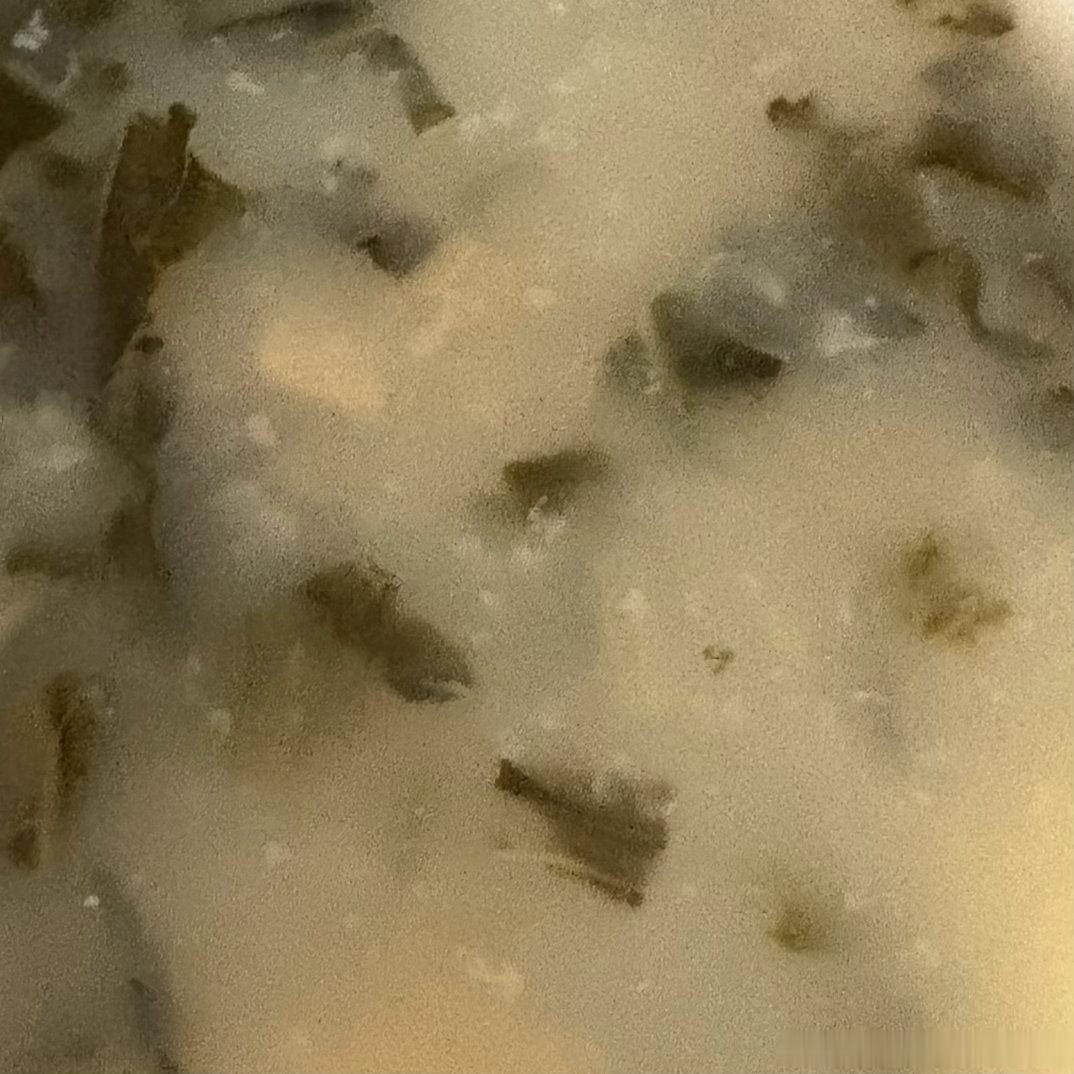 吃早餐了！今天吃我煮的菜干猪骨粥！我们自己做的菜干！[点赞] ​​​