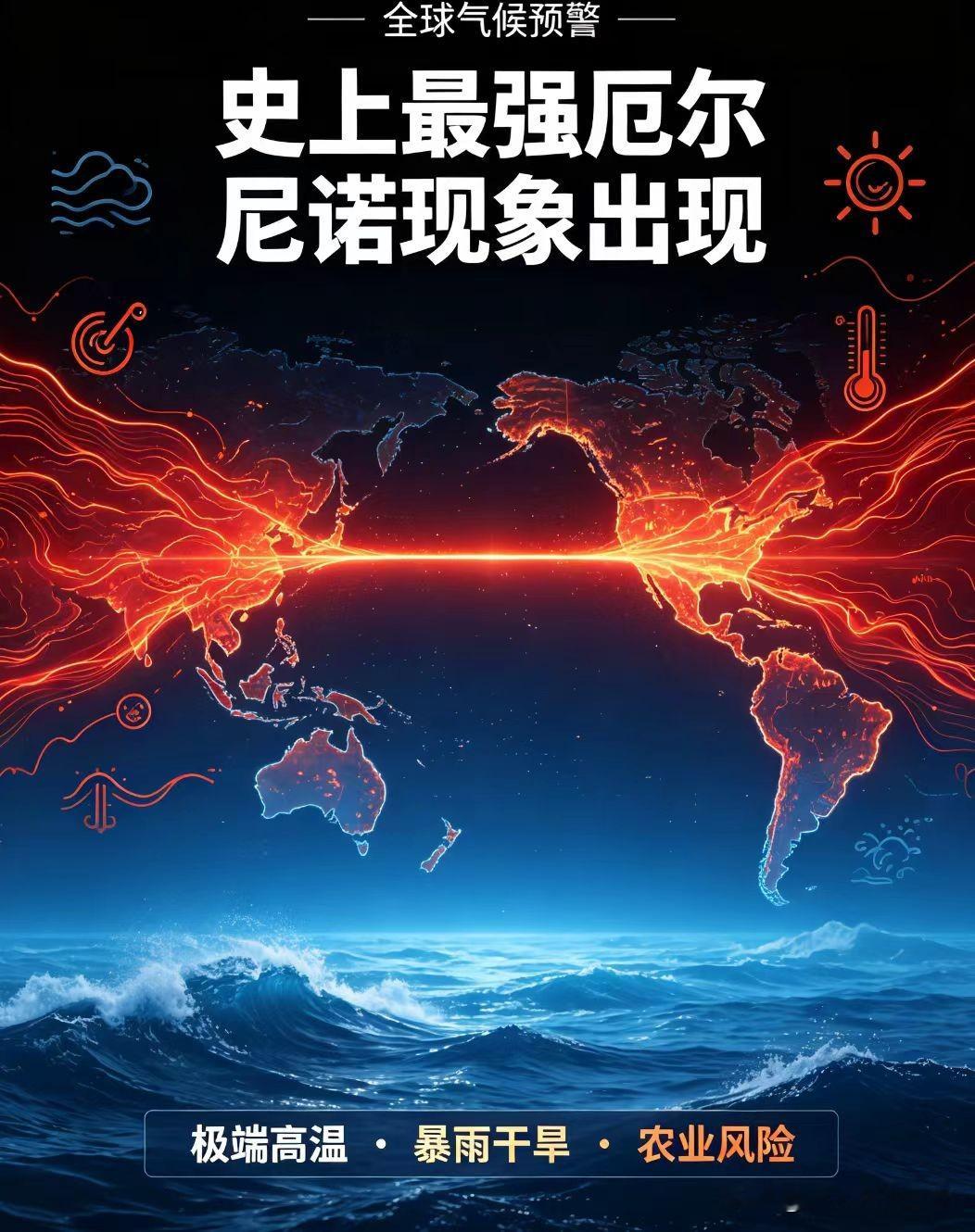 超强厄尔尼诺事件将至，今年冬天天气有多极端？不妨提前做好准备

厄尔尼诺事件和拉尼娜事件是常见的两种极端天气。不过，这两种天气的形成是截然不同的。厄尔尼诺事件我们可以认为是一种海洋的升温，就像是给海洋上蒸下煮，水汽非常丰富。

而这也带来了热带扰动非常活跃，就引起了台风频发。今年西北太平洋地区台风这