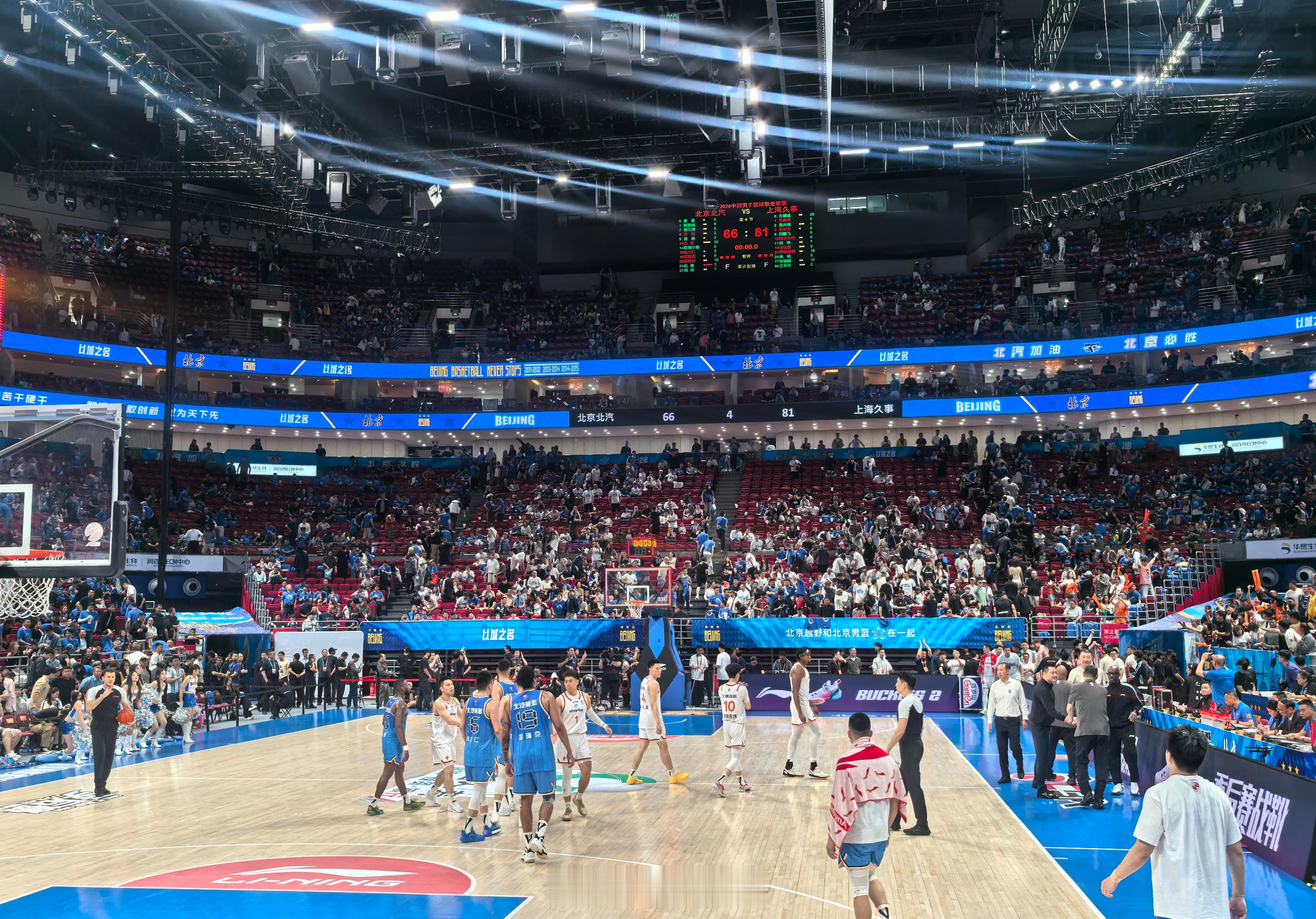 最终北汽主场66-81不敌上海队，总比分1-2落后。古德温得到全场最高...