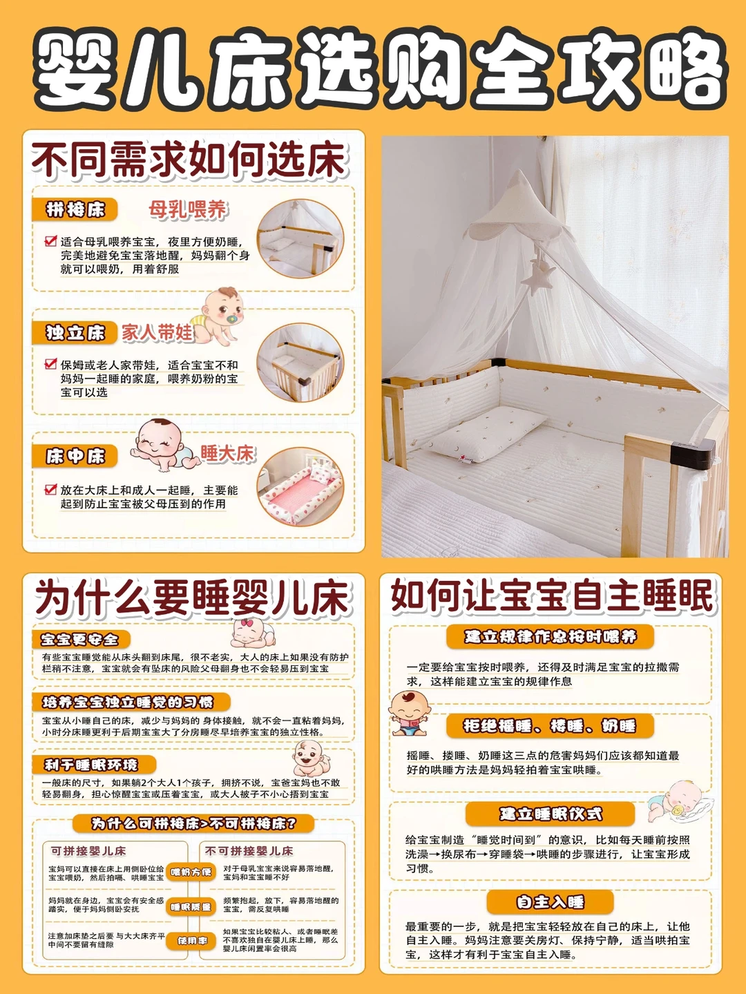 宝宝婴儿床到底怎么选⁉️宝妈血泪史~💢