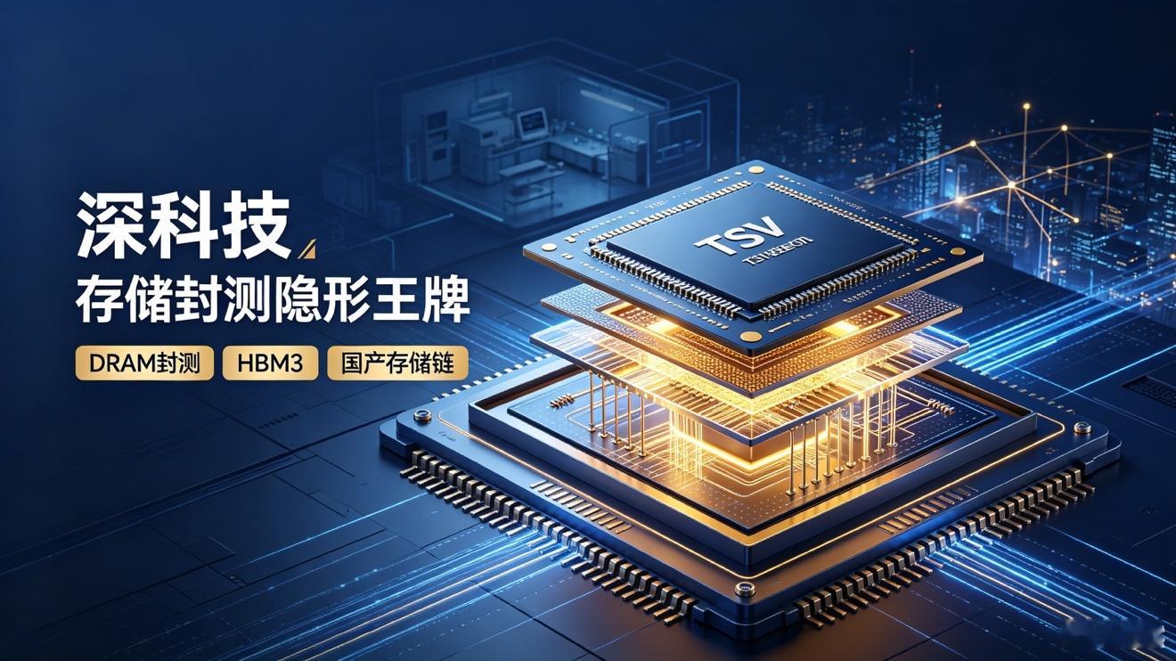 存储封测细分国内第一！深科技，AI算力背后的隐形王牌
 
说起半导体封测，很多人第一反应是综合龙头长电科技，但在独立DRAM存储封测赛道，深科技才是实打实的国内第一名。它不走全品类铺开的路线，聚焦存储垂直赛道，靠着全资子公司沛顿科技，成为国产存储与AI HBM封测不可替代的关键力量。
 
从行业排 ​