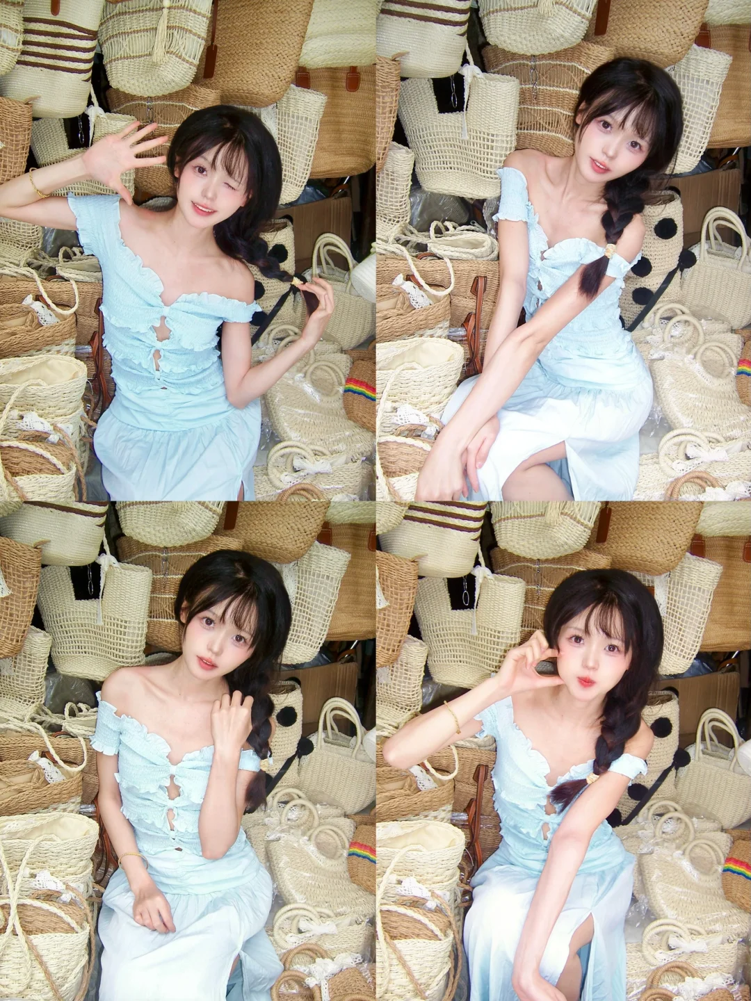 Ccd草帽店甜妹拍照姿势｜又去云南大理度假啦