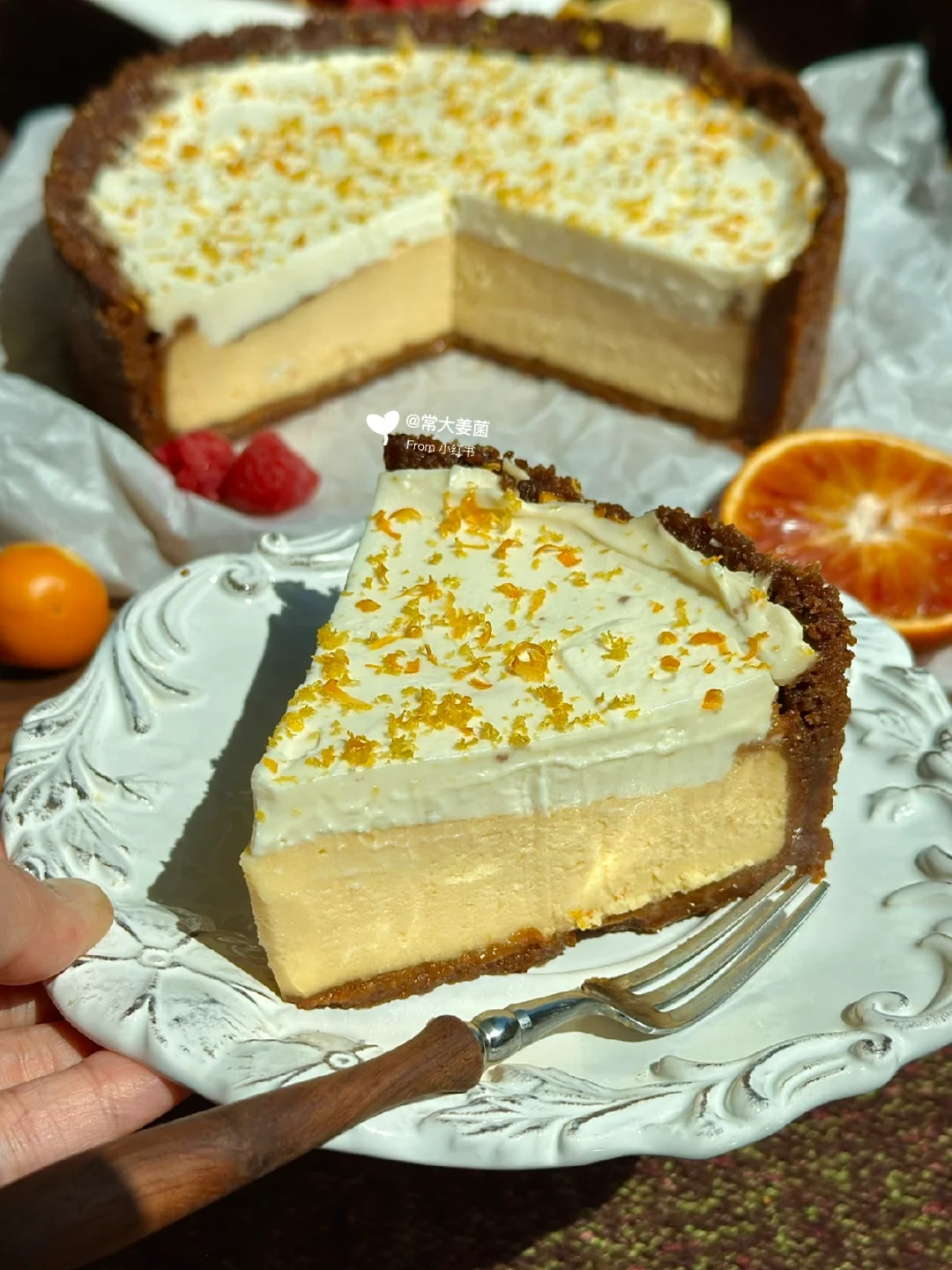 《老友记》里的纽约芝士蛋糕🍊🧀确实一绝哇！！