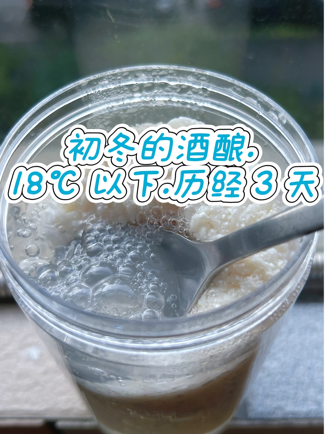 18℃ 以下做酒酿｜历经 3 天｜冬酿·分外甘甜