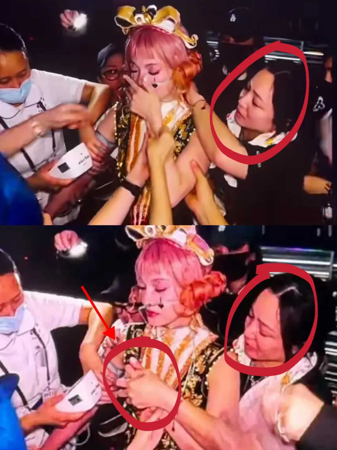 原来张韶涵危急时刻亲妹妹一直在啊😭