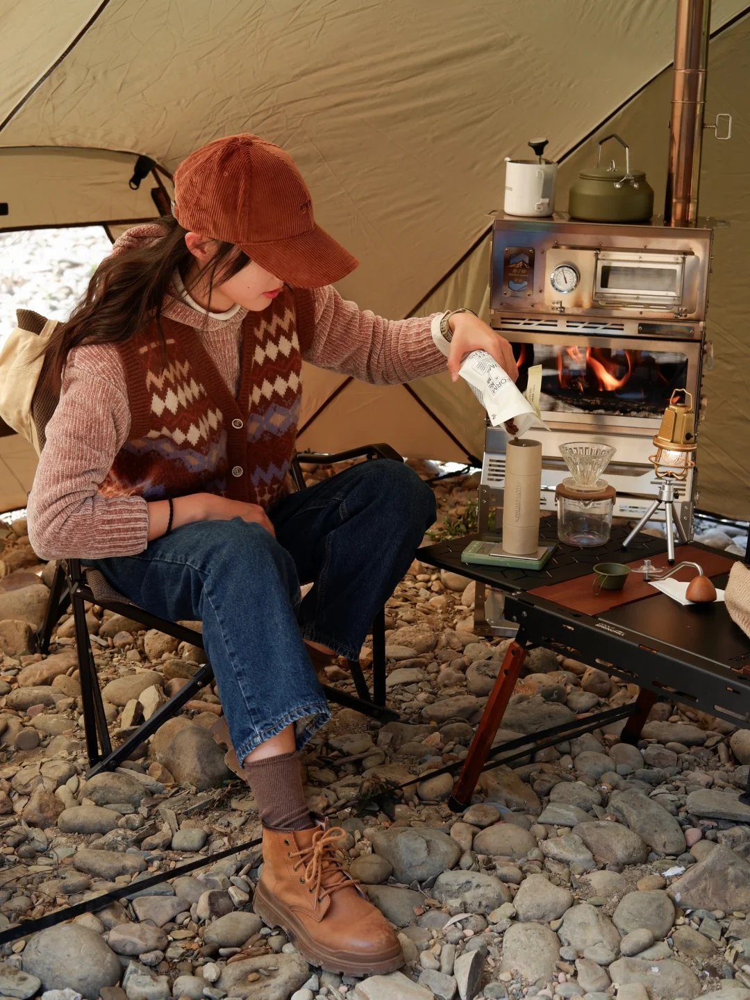 冬季露营Outdoor Camping in the Winter