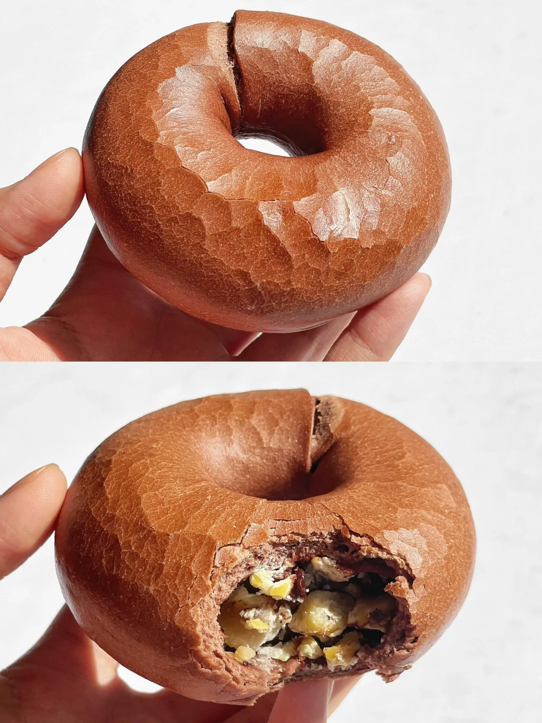 秋季限定｜可可栗子贝果｜钻石纹的秘密我悟了