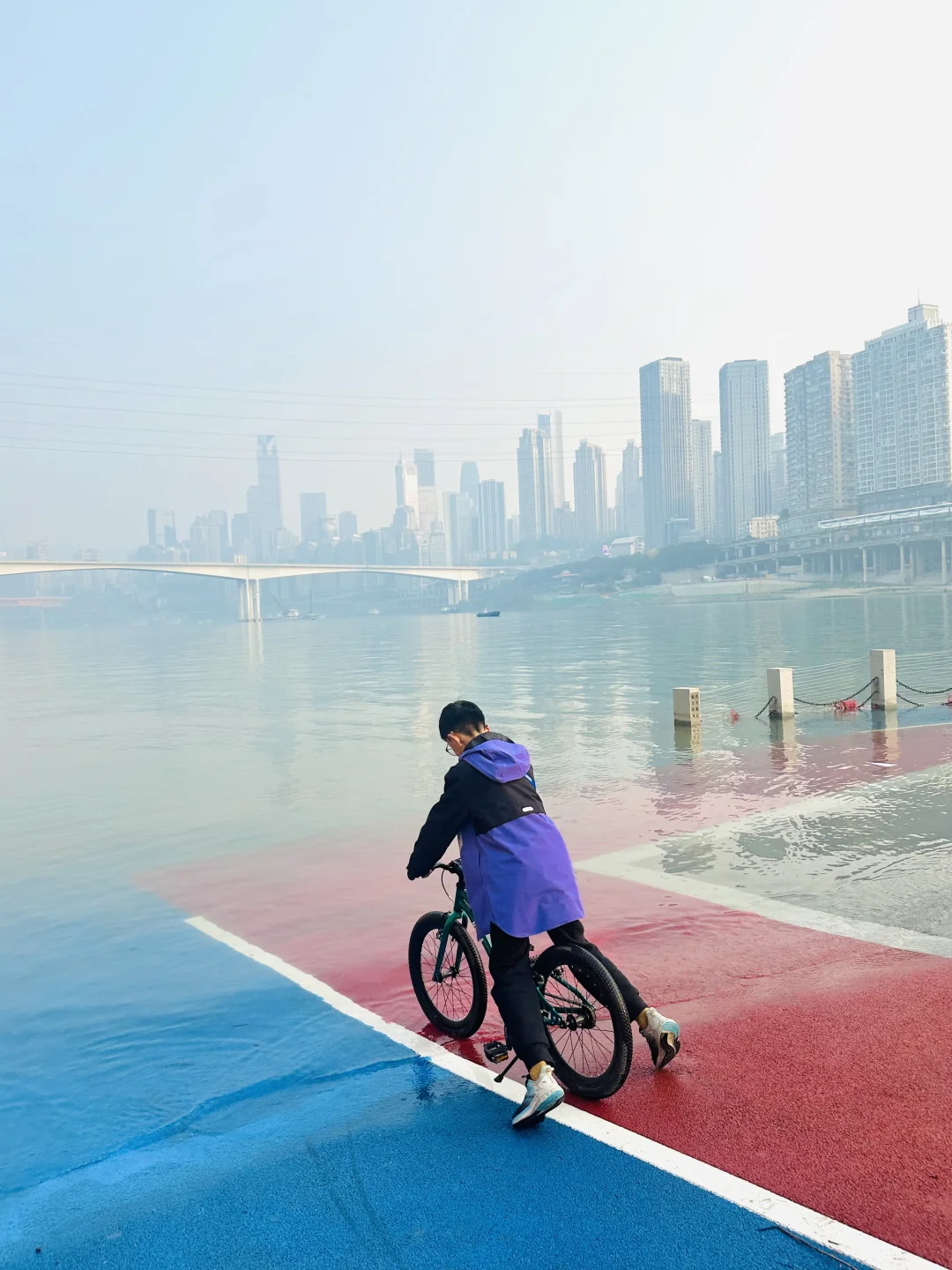 重庆也有通往海里的公路🌊有骑道📷全live