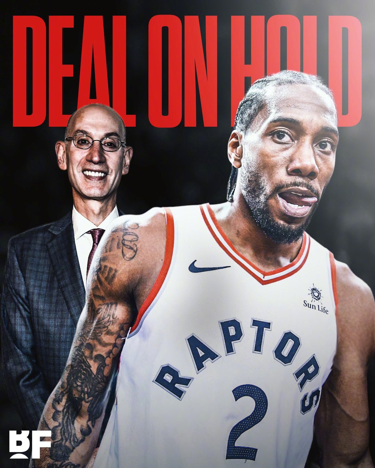 Shams报道：NBA联盟叫停以科怀·伦纳德为核心的洛杉矶快船、多伦多...