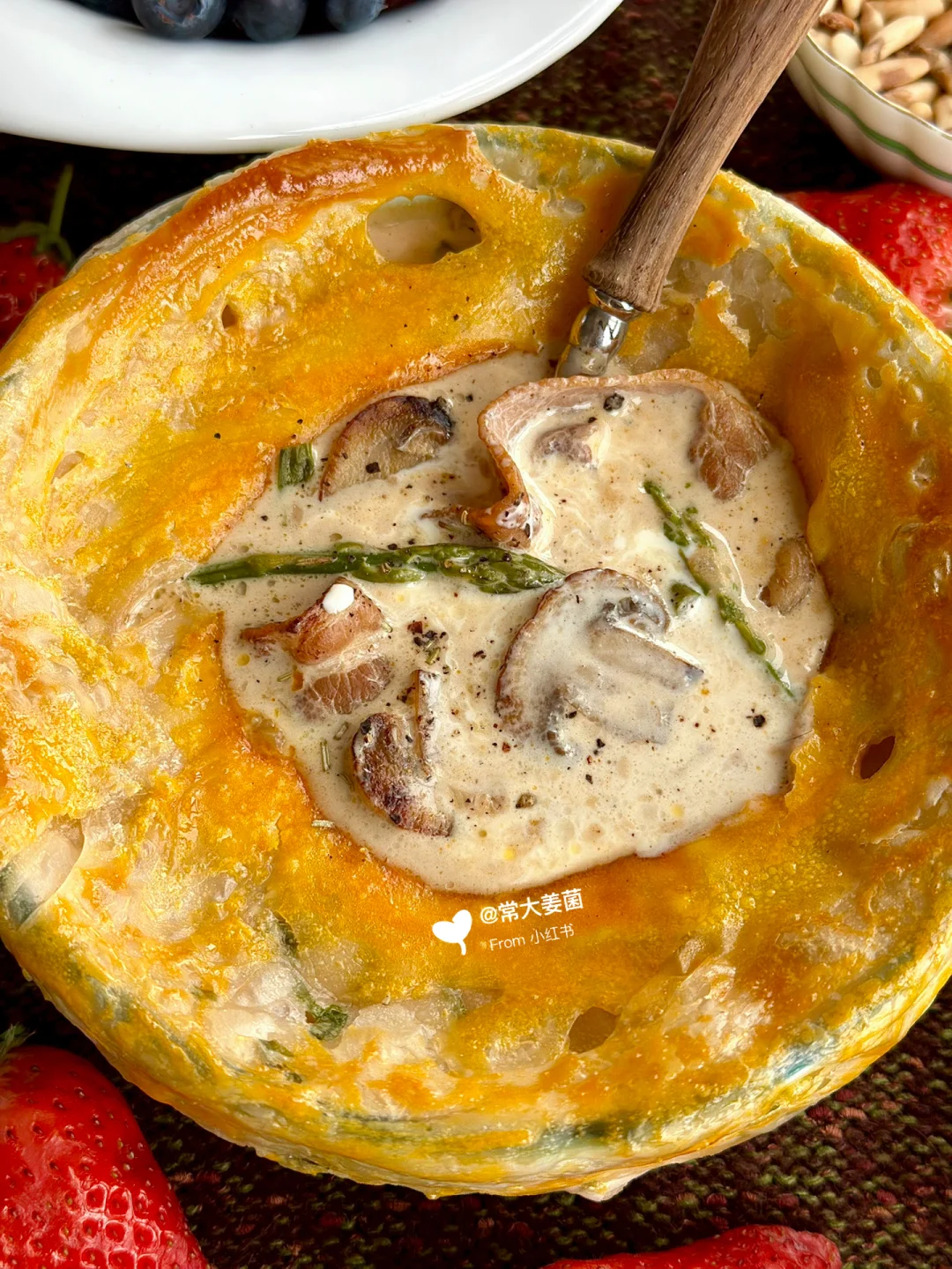 酥皮蘑菇奶油汤🧀碾压西餐厅！