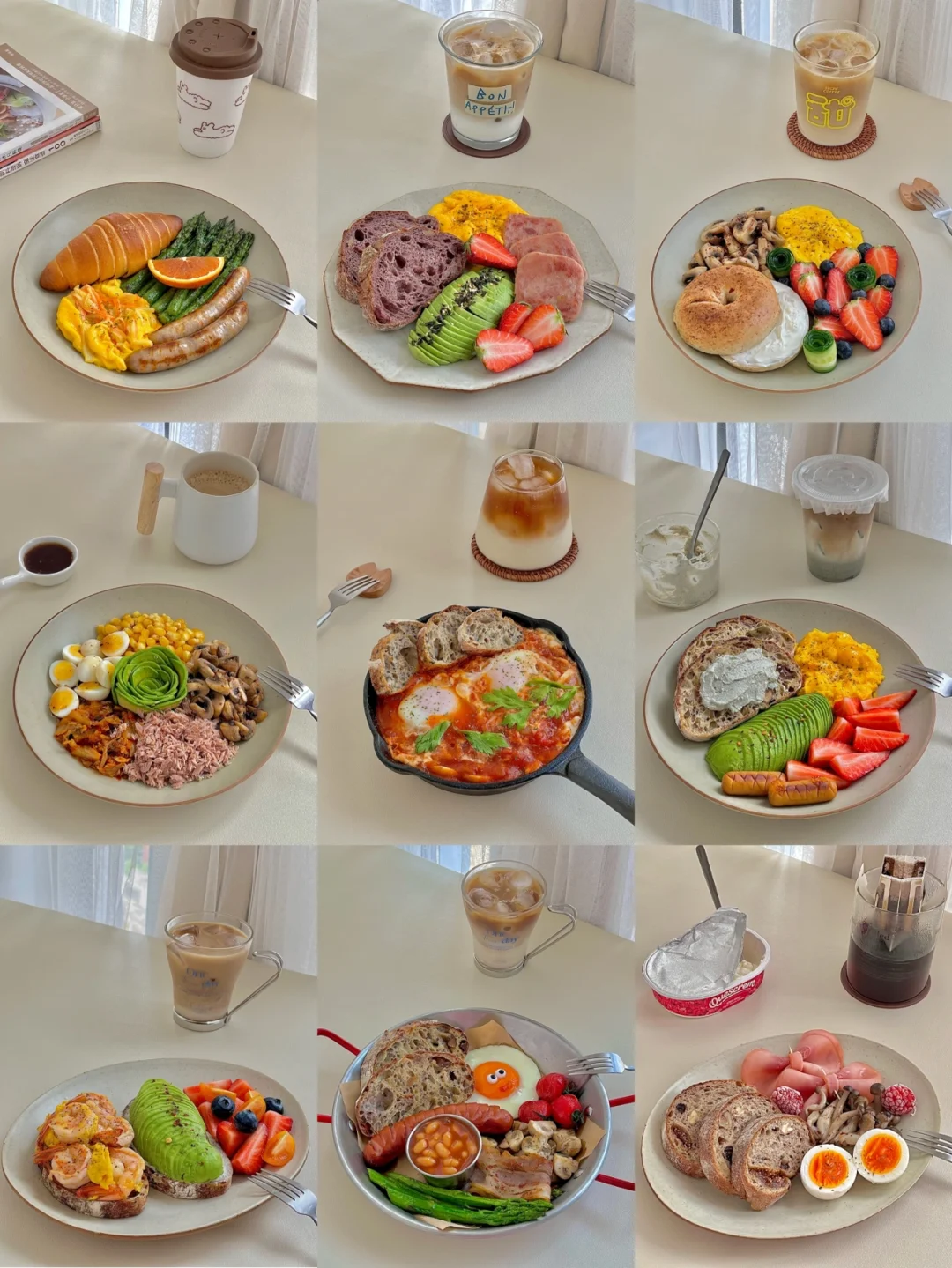 ☀️4🈷️早餐合集｜一人食早餐分享｜治愈瞬间