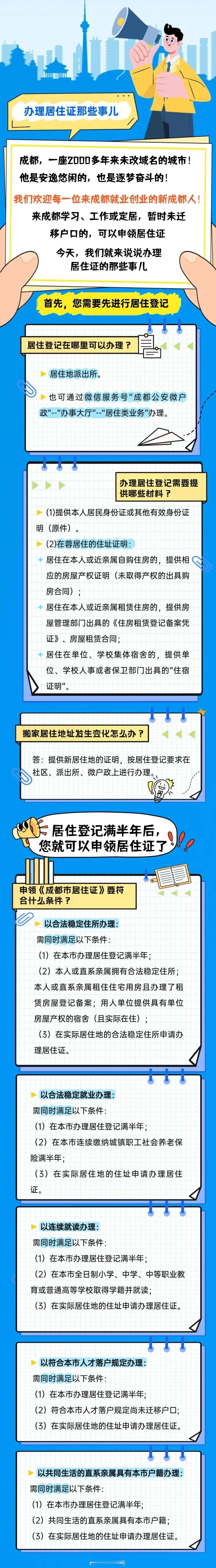 #高新服务 政务资讯# 【户籍办证热点问题解答】居住证那些事儿（成都公安微户政） ​