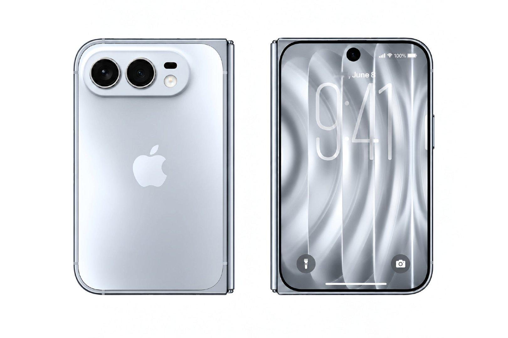 #iPhone Duo售价#iPhone折叠屏，将被命名为iPhone DUO，起售价2000美元起，顶配将近3000美元，国内14999起，顶配20000左右，不过这屏幕折痕，有点太明显了吧！

今晚就会发布，但10月上市，配色是白色和深蓝色，你们觉得这个价格，这折痕能接受吗？ ​