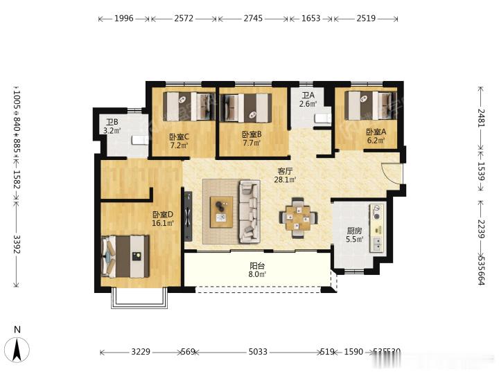惠阳白云新城！55万抢4房东南向高楼层🏠  家人们！挖到惠阳白云新城...